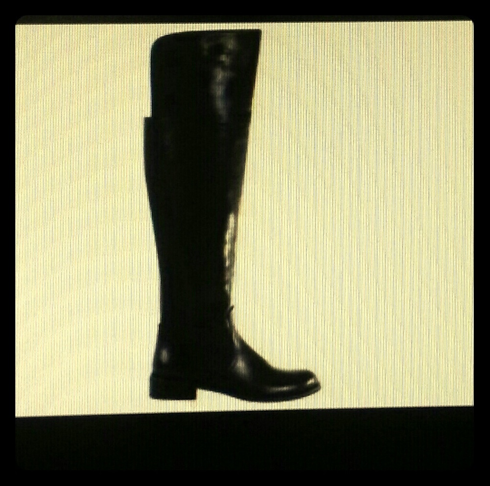 Over the knee leather boots